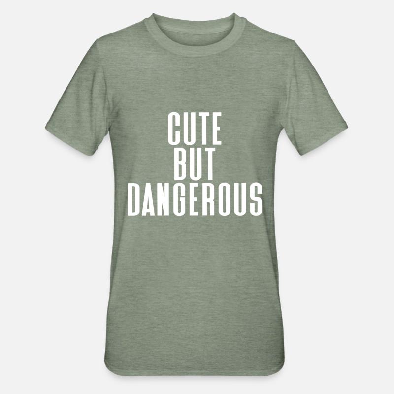 mignon - T-shirt polycoton Unisexe - vert kaki chiné