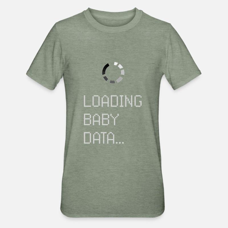 Loading Baby Data - Unisex Polycotton T-Shirt - Militärgrün meliert