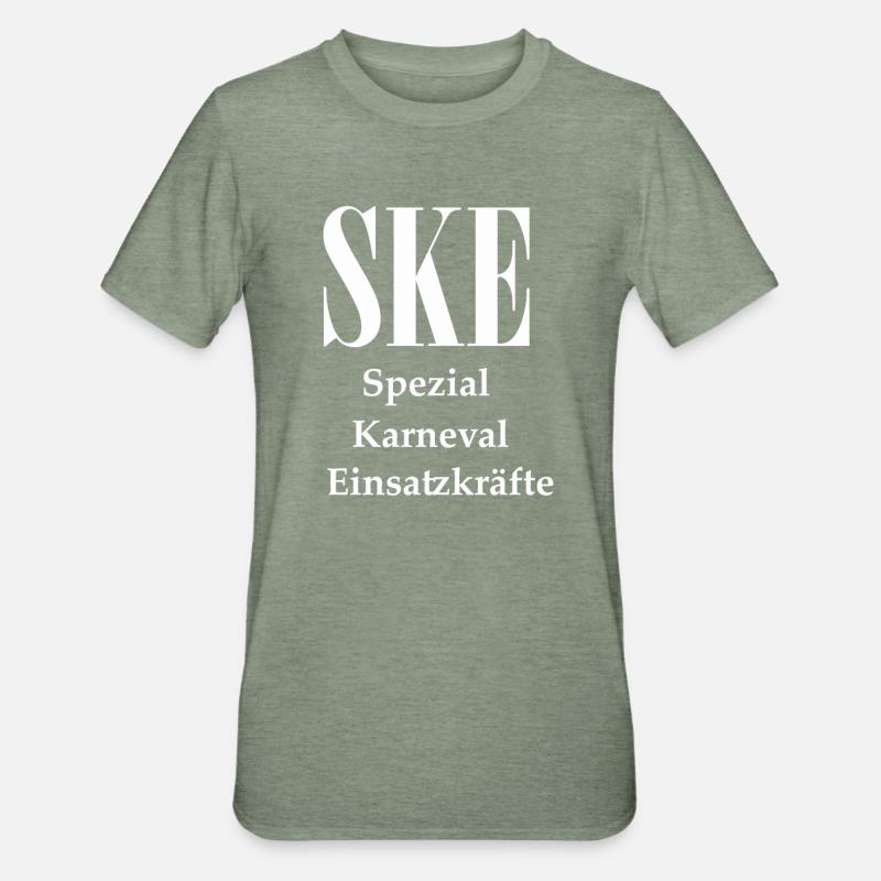 Carnaval et carnaval - T-shirt polycoton Unisexe - vert kaki chiné