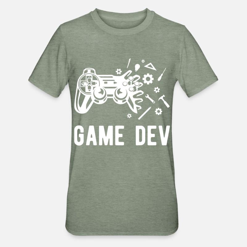 Game Dev - Unisex Polycotton T-Shirt - heather military green