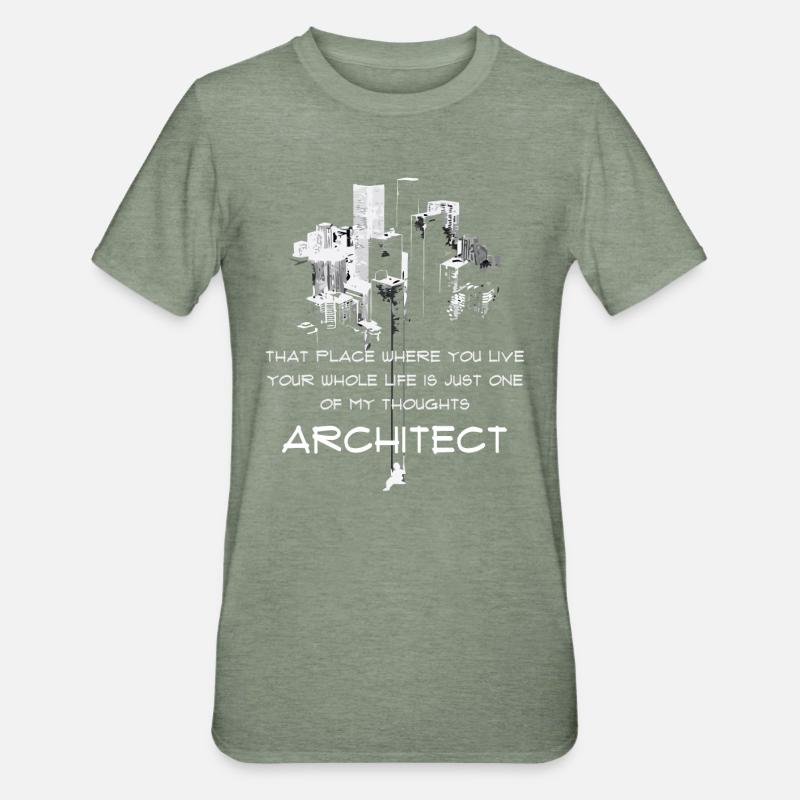 Architect Architects - Unisex Polycotton T-Shirt - heather military green