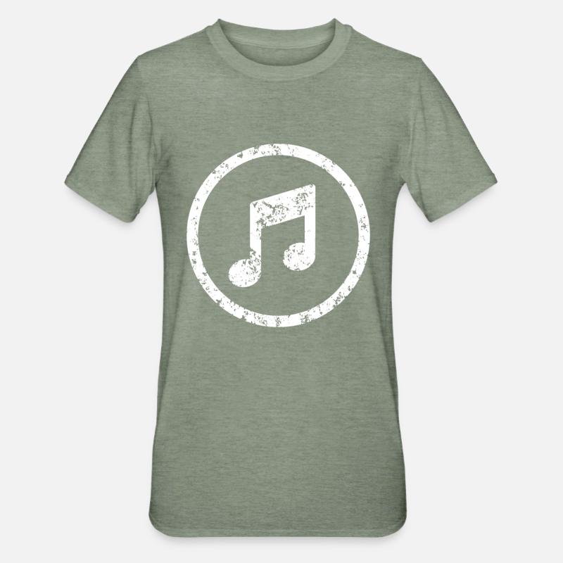 Musiker Geschenkidee - Unisex Polycotton T-Shirt - Militärgrün meliert