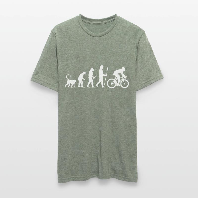 Evolution Radfahrer Unisex Polycotton T-Shirt