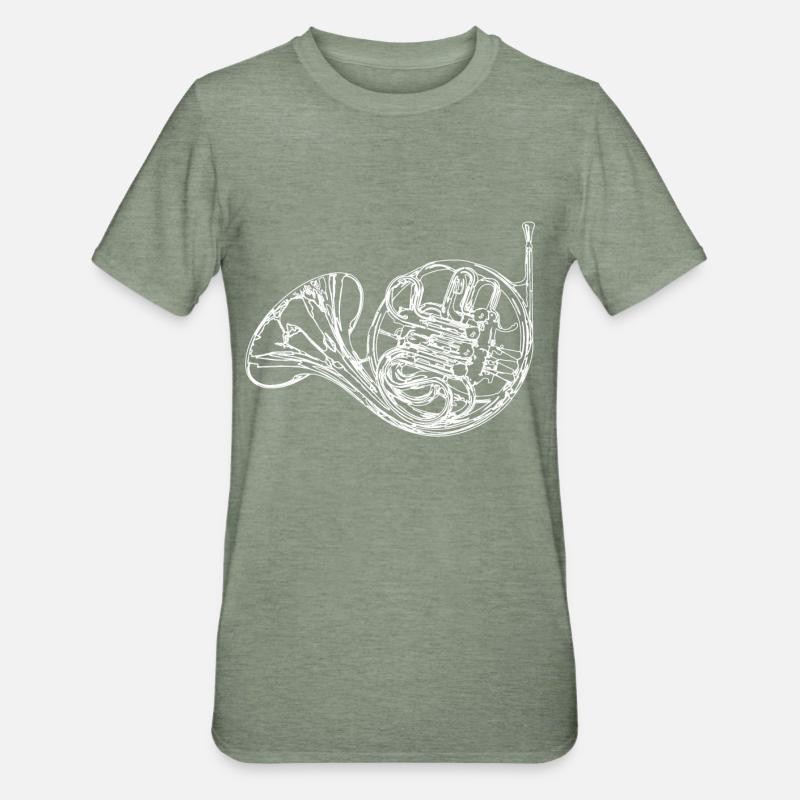 Cor français - T-shirt polycoton Unisexe - vert kaki chiné