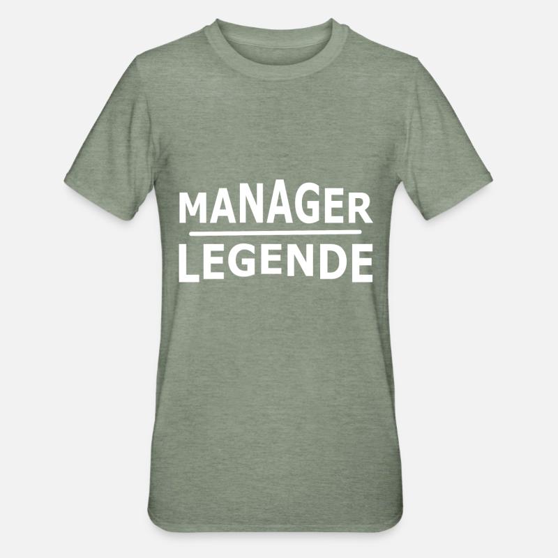 Directeur - T-shirt polycoton Unisexe - vert kaki chiné