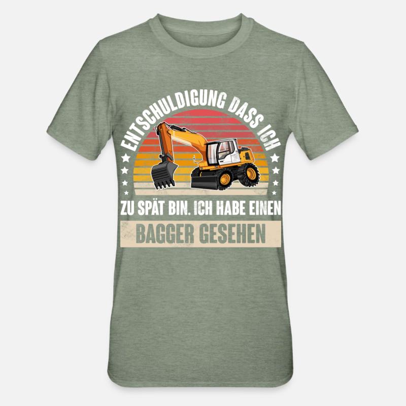 Bagger - Unisex Polycotton T-Shirt - Militärgrün meliert