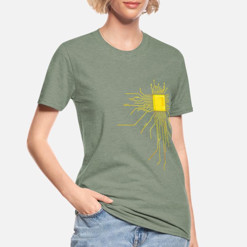 platine Core cpu Computer Nerd Programmierer admin Unisex Polycotton T-Shirt