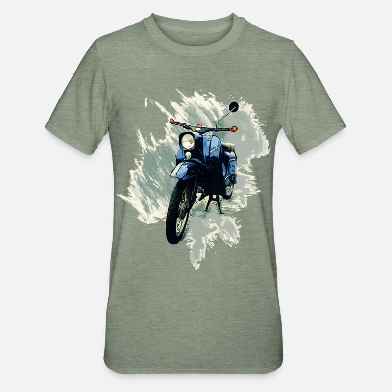 Simson Hirondelle - T-shirt polycoton Unisexe - vert kaki chiné
