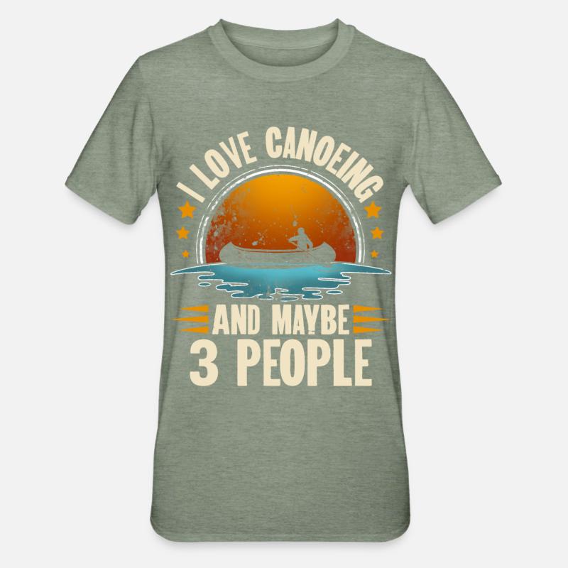 Canoë Canoë Canoë - T-shirt polycoton Unisexe - vert kaki chiné