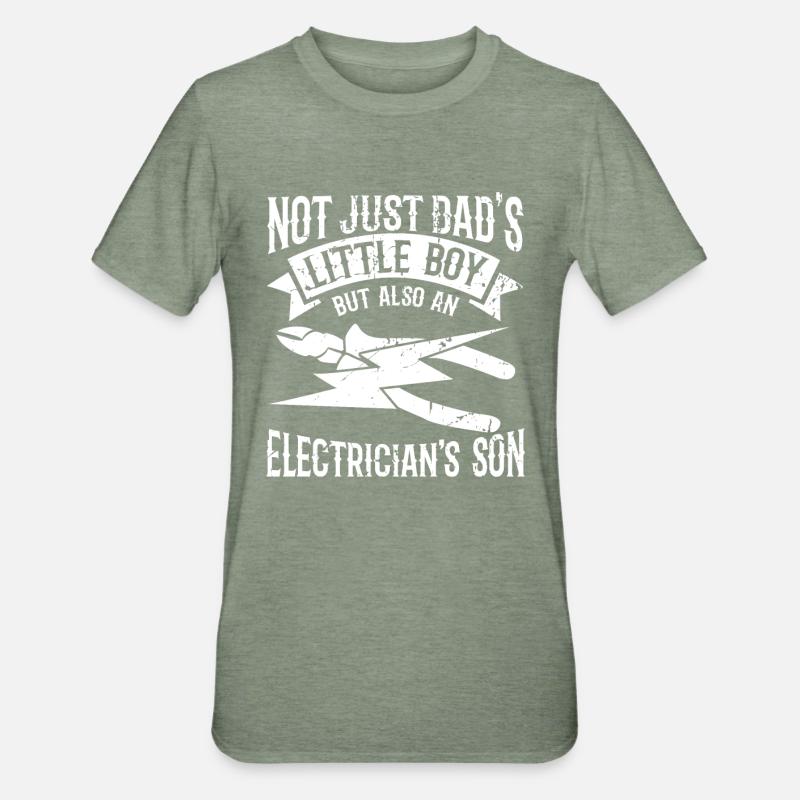 Electrical engineer son - Unisex Polycotton T-Shirt - heather military green