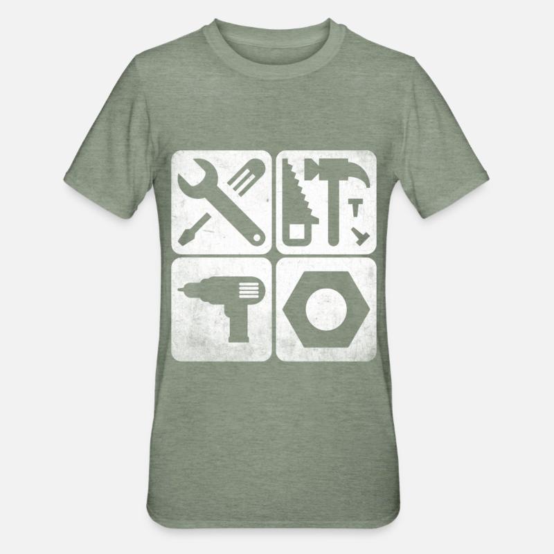 Tooling Tools - Unisex Polycotton T-Shirt - heather military green