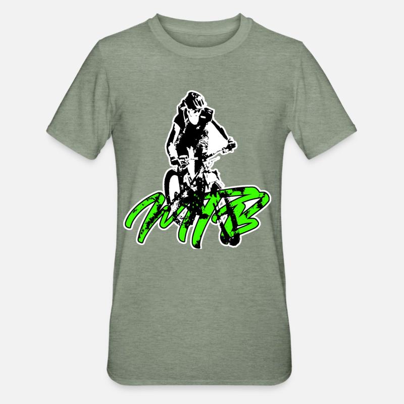 VTT VTT - T-shirt polycoton Unisexe - vert kaki chiné
