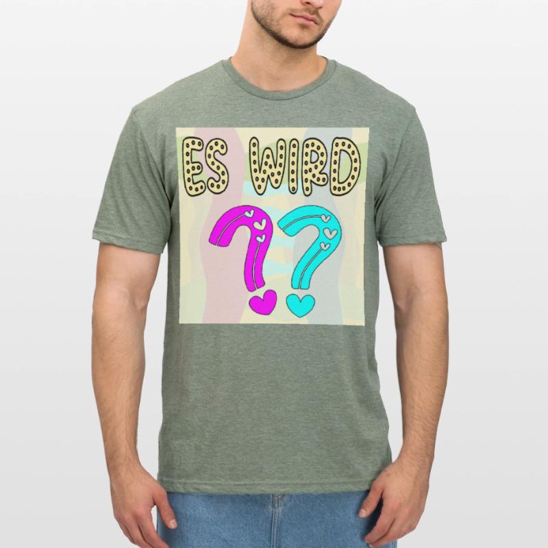 BABYSPRÜCHE - ES WIRD EIN MÄDCHEN ODER JUNGE FRAGE Unisex Polycotton T-Shirt