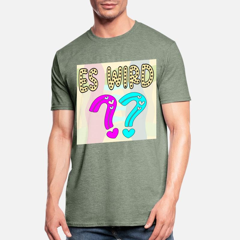 BABYSPRÜCHE - ES WIRD EIN MÄDCHEN ODER JUNGE FRAGE Unisex Polycotton T-Shirt