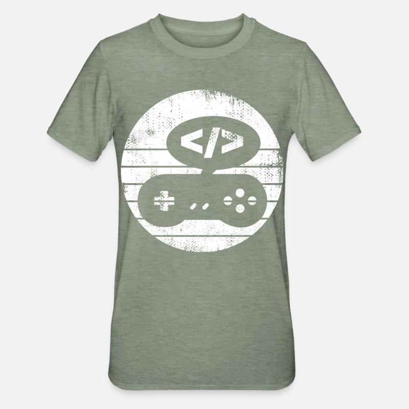 Game Developer - Unisex Polycotton T-Shirt - heather military green
