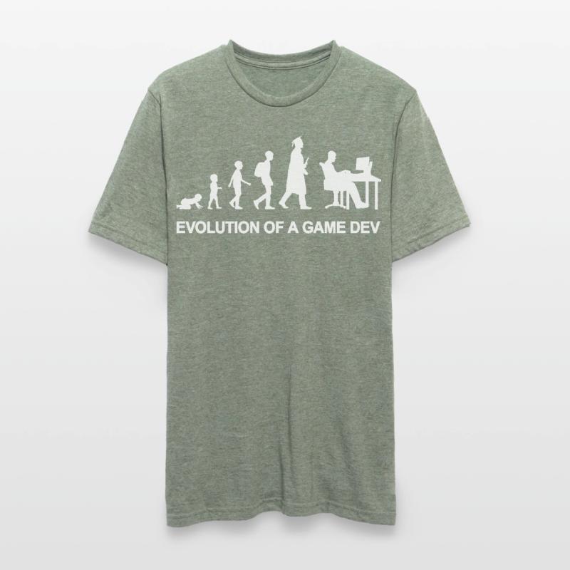 Game Developer Evolution Unisex Polycotton T-Shirt