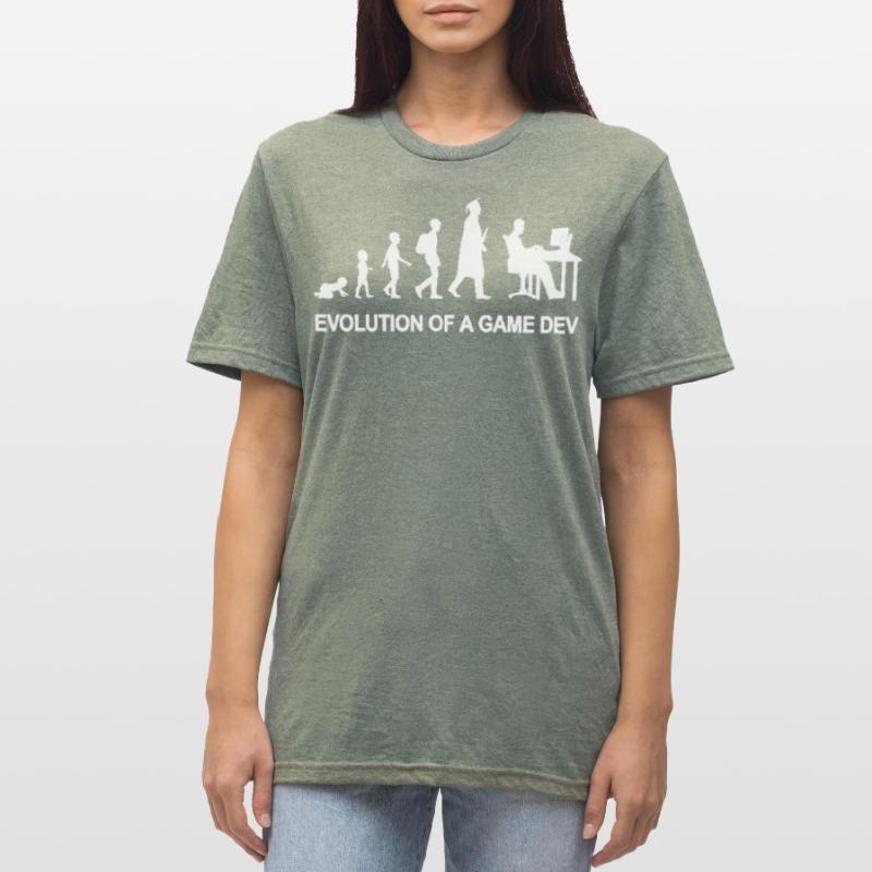Game Developer Evolution Unisex Polycotton T-Shirt