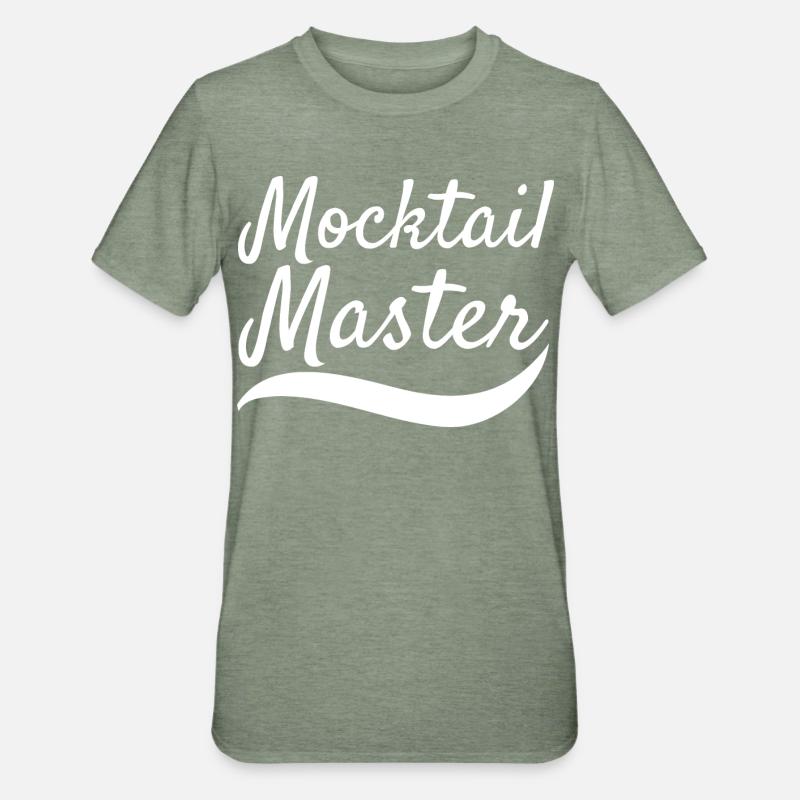 Mocktail Master - Unisex Polycotton T-Shirt - Militärgrün meliert