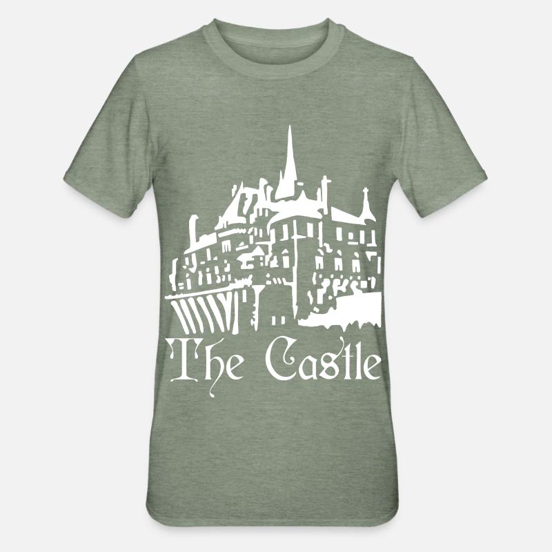 Le château blanc - T-shirt polycoton Unisexe - vert kaki chiné
