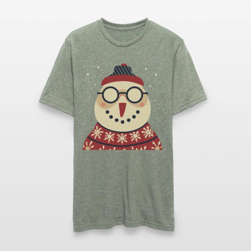 Winter Eulenpullover mit Brille Unisex Polycotton T-Shirt