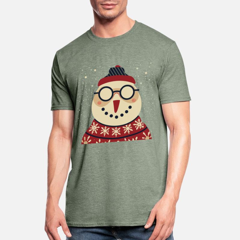 Winter Eulenpullover mit Brille Unisex Polycotton T-Shirt