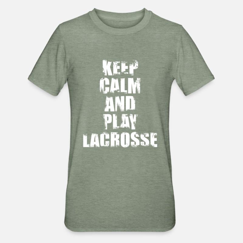 Citation de motivation pour la crosse - T-shirt polycoton Unisexe - vert kaki chiné
