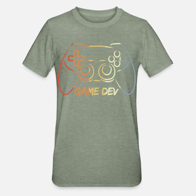 Games Developer - Unisex Polycotton T-Shirt - heather military green