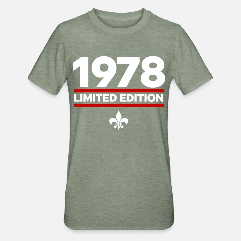 Édition limitée de 1978 - T-shirt polycoton Unisexe - vert kaki chiné