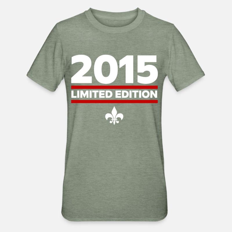 Édition limitée 2015 - T-shirt polycoton Unisexe - vert kaki chiné