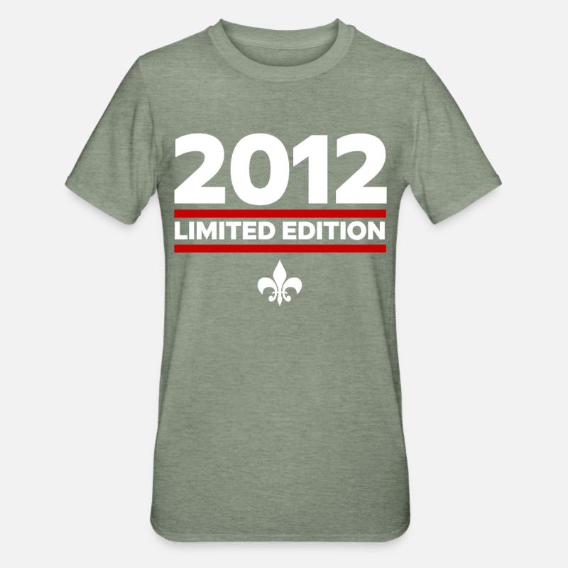 Édition limitée 2012 - T-shirt polycoton Unisexe - vert kaki chiné