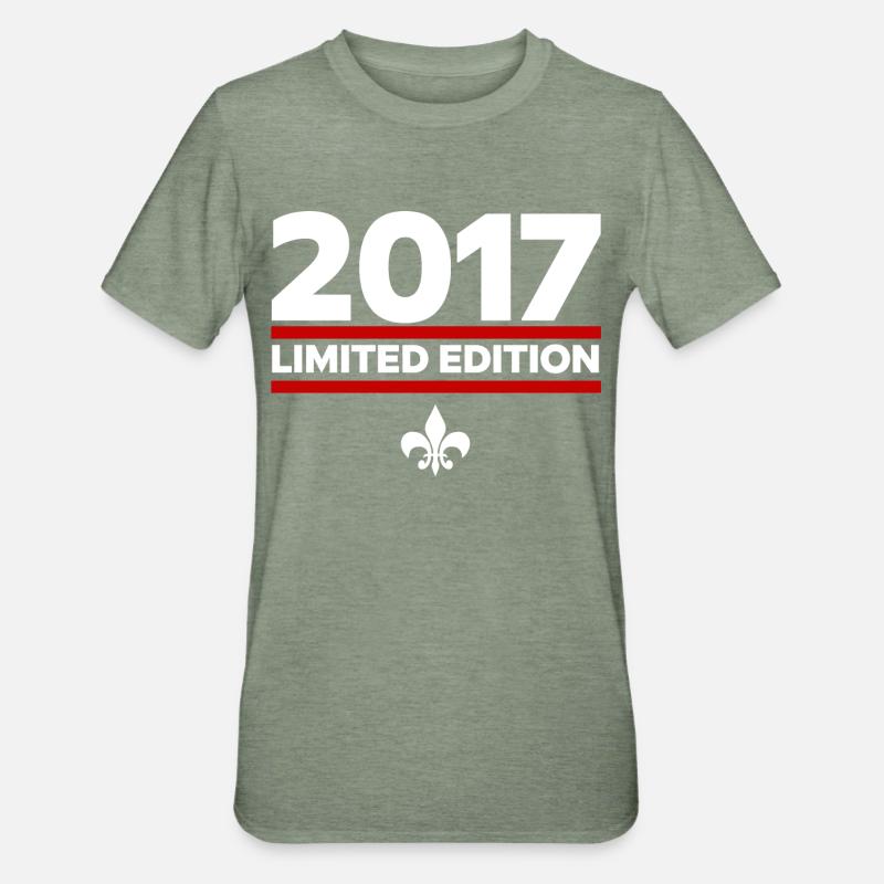 Édition limitée 2017 - T-shirt polycoton Unisexe - vert kaki chiné