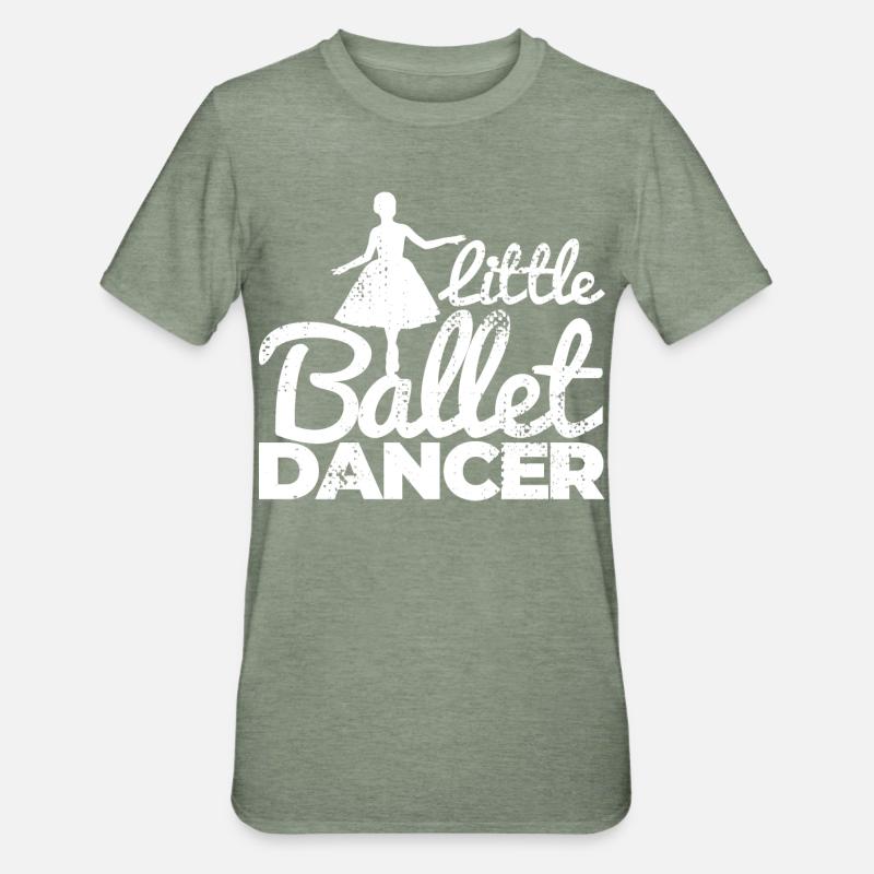 Petite danseuse de ballet - T-shirt polycoton Unisexe - vert kaki chiné