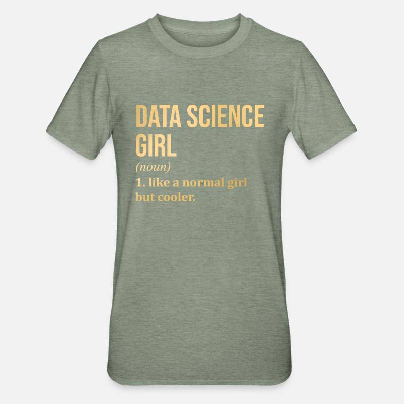 Data Science - Unisex Polycotton T-Shirt - heather military green