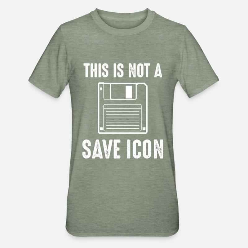 Nerd - T-shirt polycoton Unisexe - vert kaki chiné