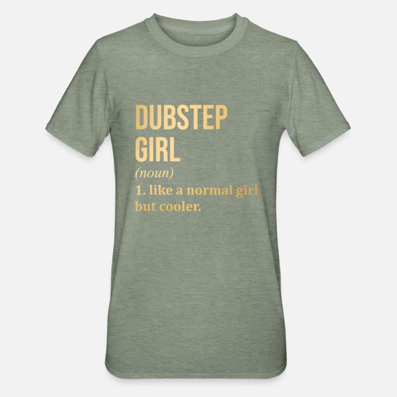 dubstep - T-shirt polycoton Unisexe - vert kaki chiné