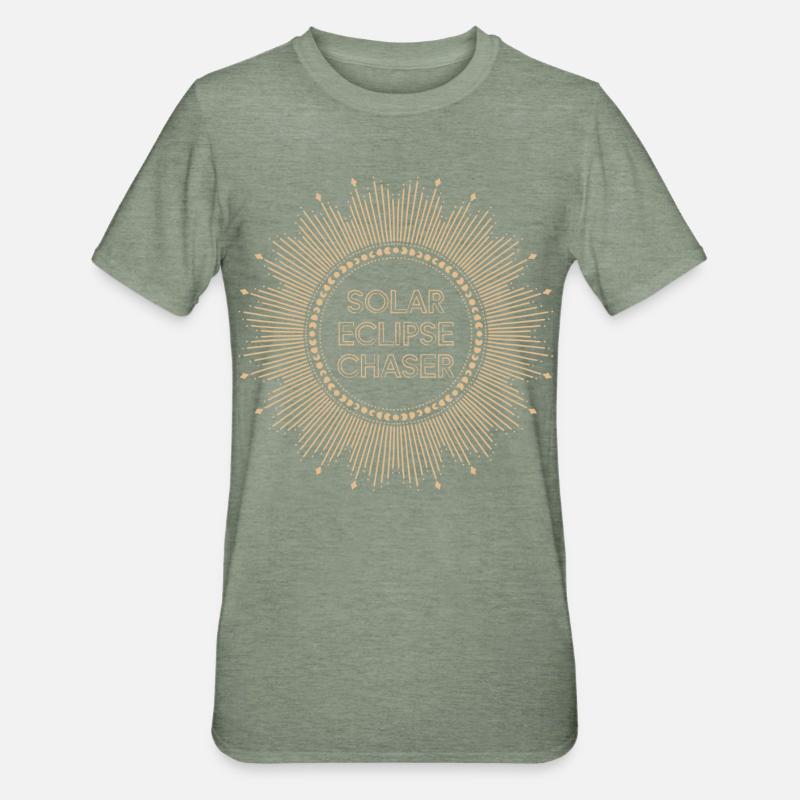 Solar eclipse chaser - Unisex Polycotton T-Shirt - heather military green