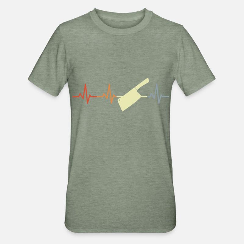 Palpitations du couperet - T-shirt polycoton Unisexe - vert kaki chiné