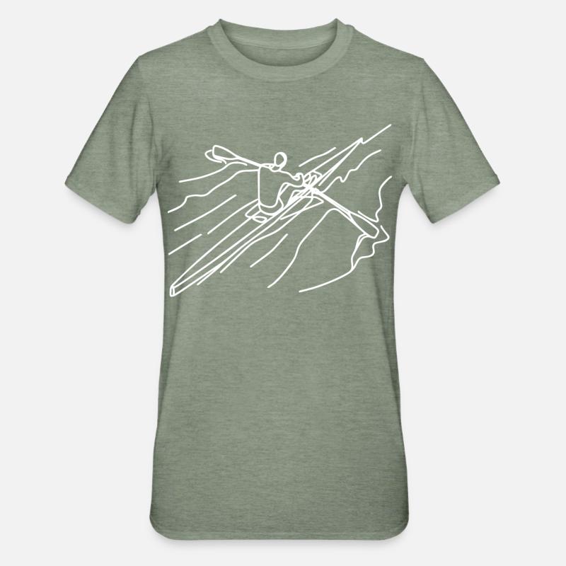 Rameur - T-shirt polycoton Unisexe - vert kaki chiné