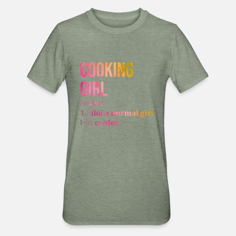 cuisine - T-shirt polycoton Unisexe - vert kaki chiné