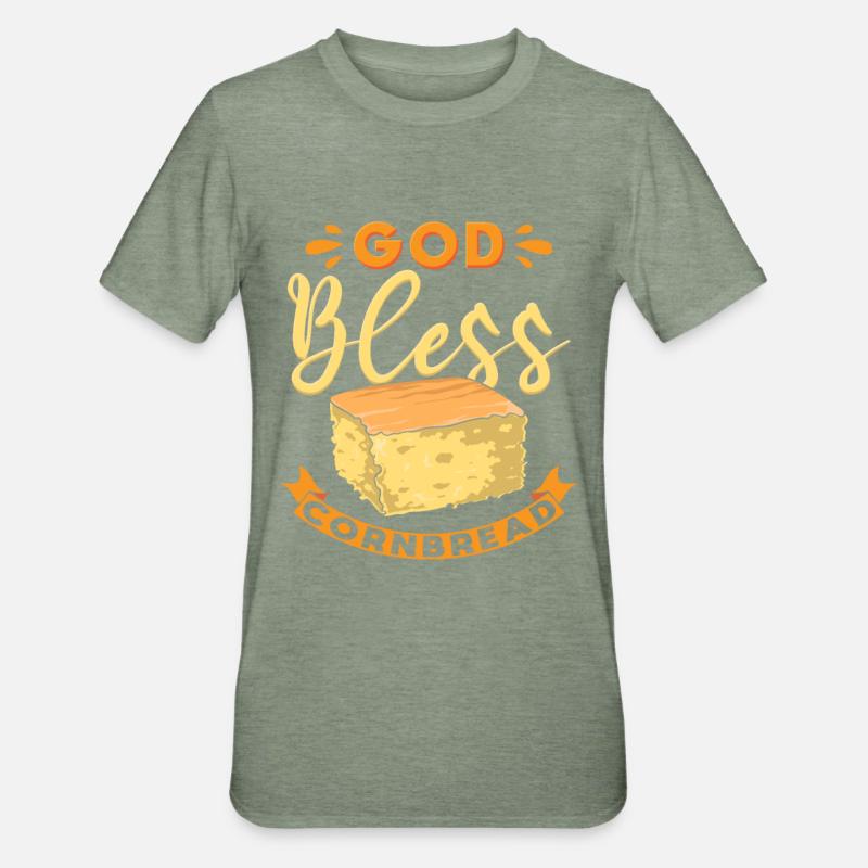 Cornbread Lover - Unisex Polycotton T-Shirt - heather military green