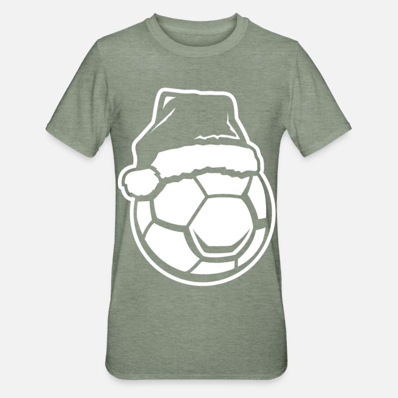 Noël de handball - T-shirt polycoton Unisexe - vert kaki chiné