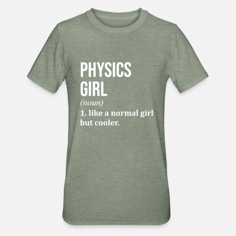 Physik - Unisex Polycotton T-Shirt - Militärgrün meliert