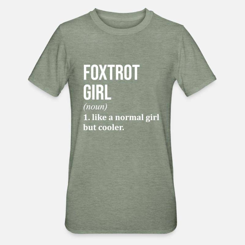 Foxtrott - Unisex Polycotton T-Shirt - Militärgrün meliert