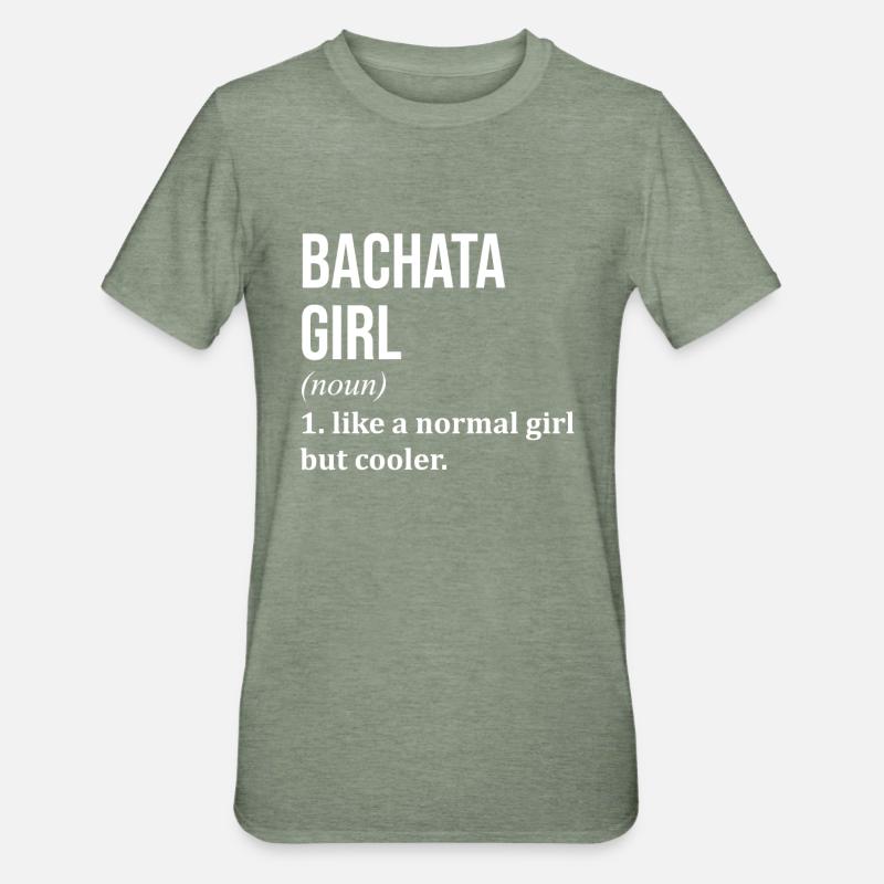 Bachata - T-shirt polycoton Unisexe - vert kaki chiné