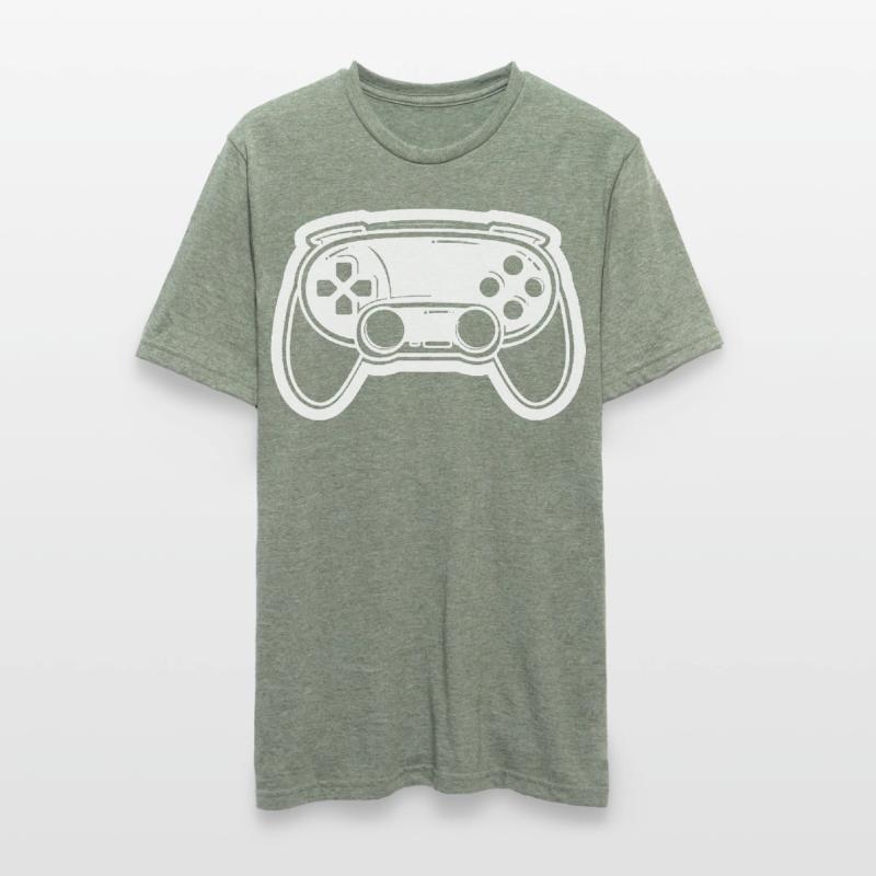 Videospiel Controller Zeichnung Unisex Polycotton T-Shirt