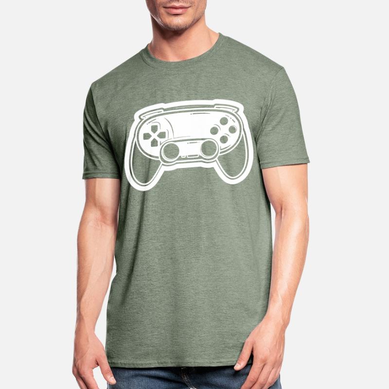 Dessin de manette de jeu vidéo T-shirt polycoton Unisexe