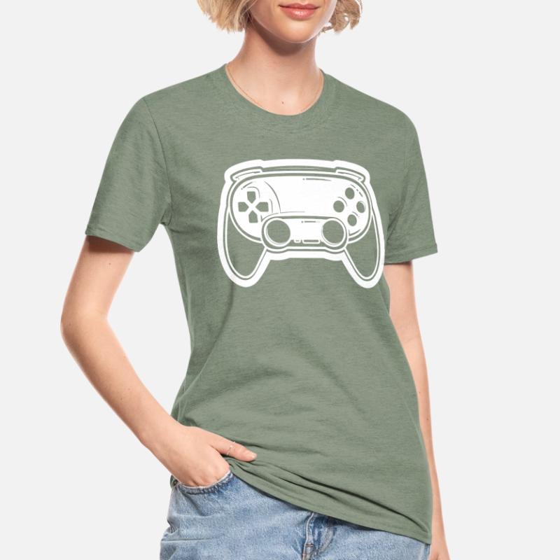 Video Game Controller Drawing Unisex Polycotton T-Shirt