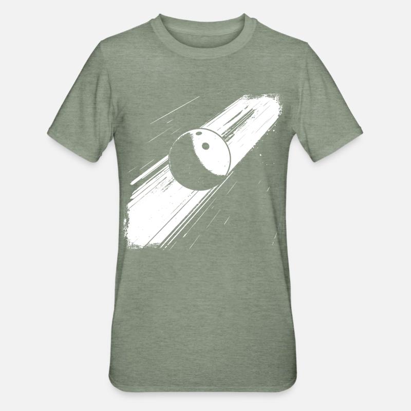 Boule de bowling - T-shirt polycoton Unisexe - vert kaki chiné