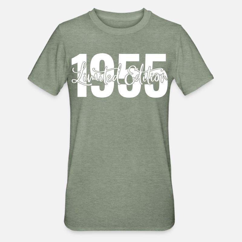 Edition limitée 1955 - T-shirt polycoton Unisexe - vert kaki chiné