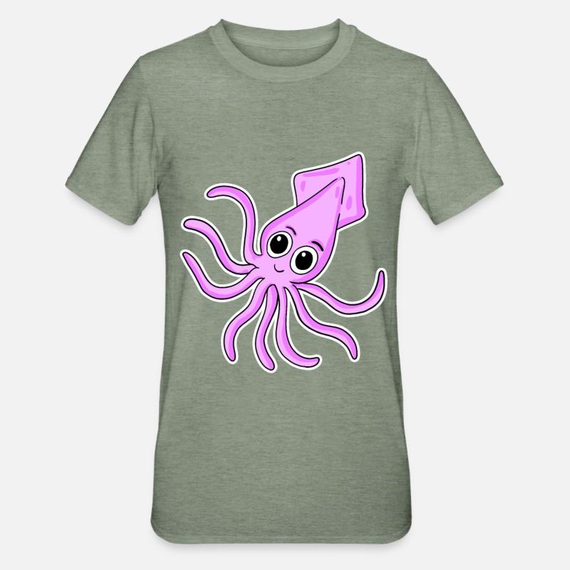 Octopuses - Unisex Polycotton T-Shirt - heather military green